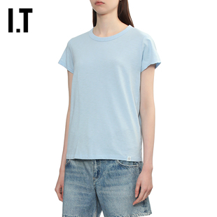 IT rag & bone女装合身短袖T恤新款休闲基础款纯色内搭AIT012XQ