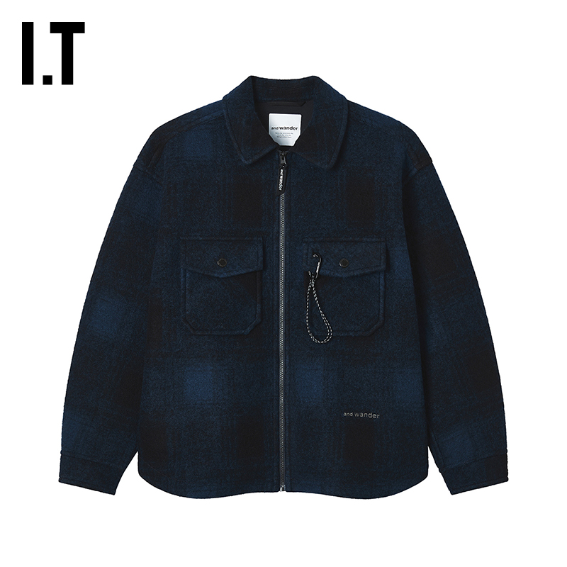 ITandwander毛呢翻领夹克