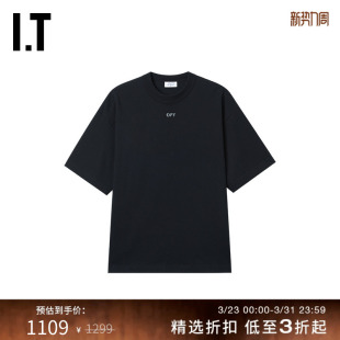 双箭头装 新款 饰短袖 T恤时尚 OFF 活力休闲圆领半袖 WHITE™情侣装