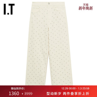 bone女装 宽松牛仔长裤 新款 摩登九分露踝裤 时尚 EC2914XO rag