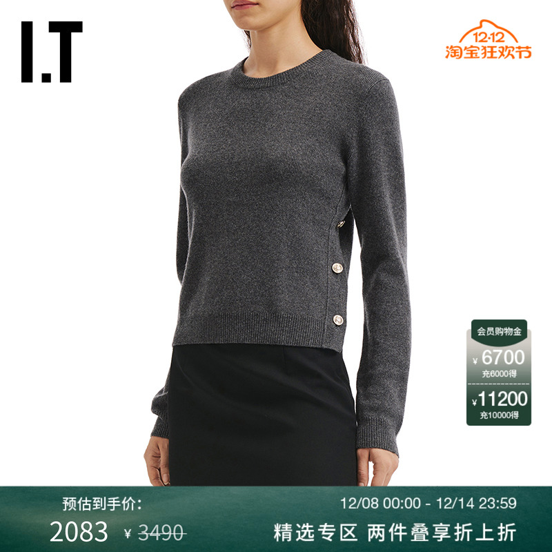 ITJUUN.J合身圆领针织衫