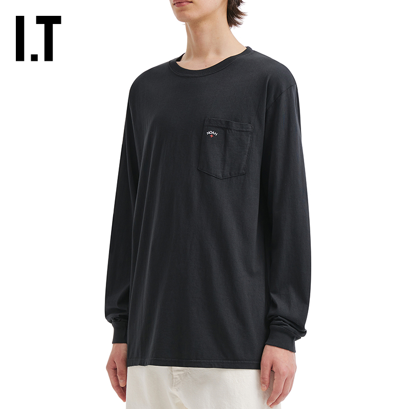 ITNOAH纯色长袖T恤休闲基础款