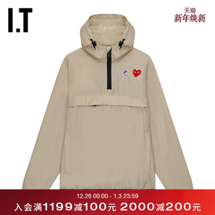 des COMME PLAY GARÇONS川久保玲情侣连帽上衣套头半拉链 CDG