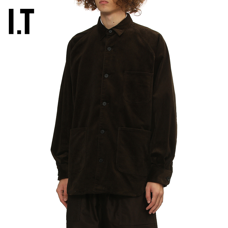 IT灯芯绒衬衫复古质感