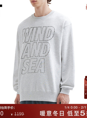 IT WIND AND SEA男装圆领卫衣新款基础休闲款宽松上衣Q3CS01MP