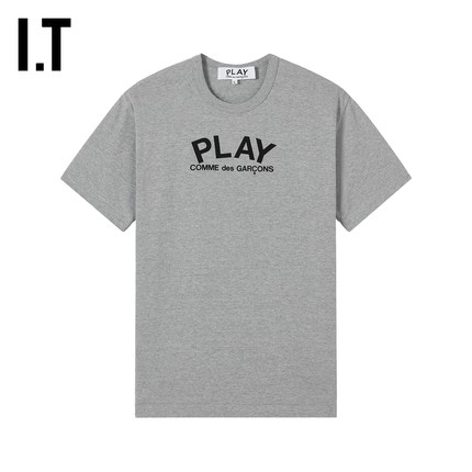 IT CDG PLAY COMME des GARCONS川久保玲情侣爱心logo印花短袖T恤
