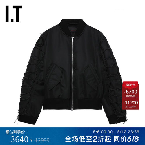 ITSimoneRocha拉链棒球夹克