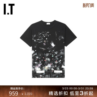 涂鸦效果宽松短袖 新款 T恤 WHITE™情侣装 OFF