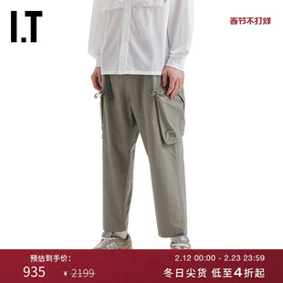IT COMFY OUTDOOR GARMENT男装宽松长裤新款露踝休闲裤02P03CMP