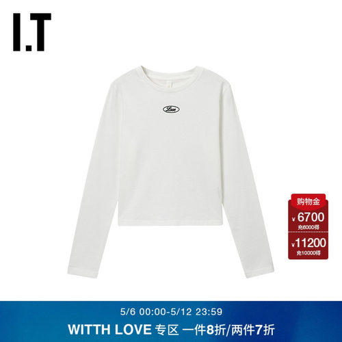 ITWITTHLOVE纯色长袖T恤