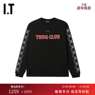 THUG 潮酷有型内搭打底衫 CLUB男装 T恤新款 上衣2602MP 圆领长袖
