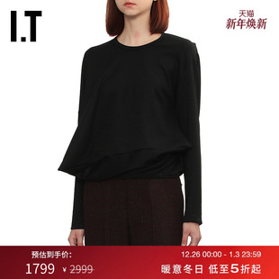 合身圆领卫衣新款 WOMEN女装 WATANABE 立体廓形剪裁上衣 JUNYA