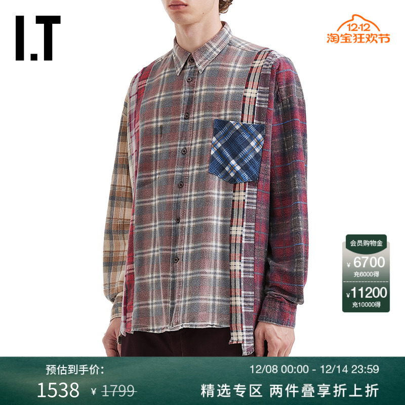 ITNEEDLES格纹衬衫日潮古着感