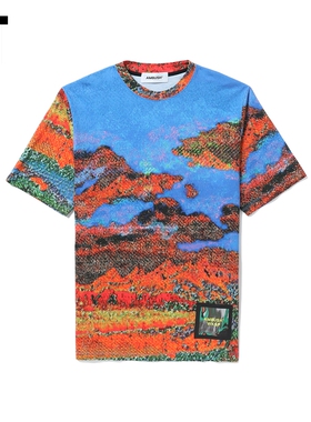 IT AMBUSH女装短袖T恤新品WKSP系列抽象艺术感图案印花WAA025XI