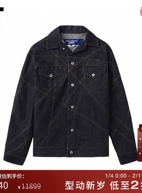 IT JUNYA WATANABE男装牛仔夹克新款复古型男分割线装饰WMJ012MM