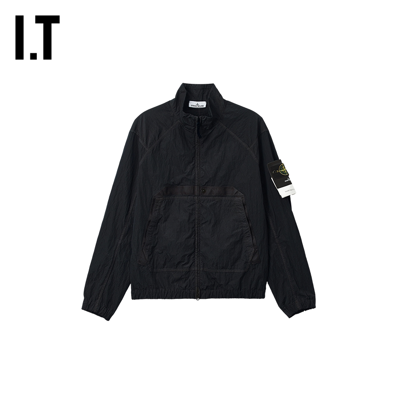 IT STONE ISLAND男装立领拉链夹克新款潮流户外风薄外套009405MR