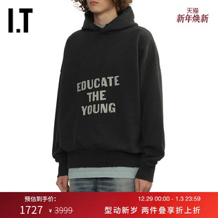 GOD男装 连帽卫衣新款 个性 饰连帽衫 街潮标语装 12110BMP FEAR