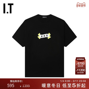 IT GOD SELECTION XXX男装短袖T恤新款潮流酷感宽松半袖25ST03MP