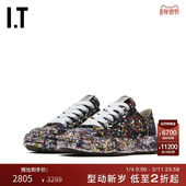 复古街潮泼墨效果休闲鞋 厚底运动鞋 新款 Mihara Yasuhiro女款