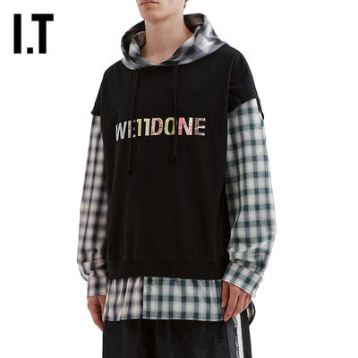 ITWe11Done假两件连帽卫衣