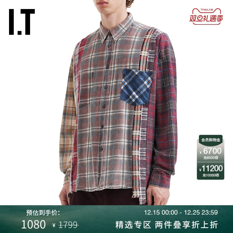 ITNEEDLES格纹衬衫日潮古着感