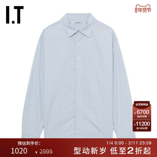 IT uniform experiment男装长袖衬衫新款质感型男衬衣U24268MN