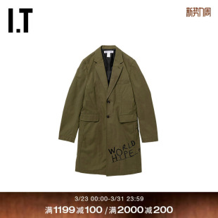 des GARCONS SHIRT男装 大衣外套新款 COMME 中长款 潮流有型 CDG