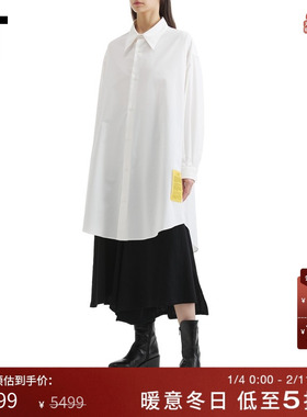 IT MM6 Maison Margiela女装连衣裙新款廓形衬衫裙中长裙0793M3XP