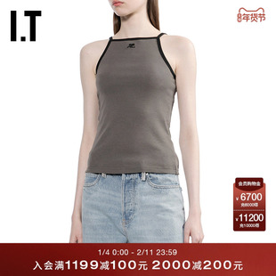 IT courreges女装吊带背心新款活力青春修身内搭打底衫103S26XQ