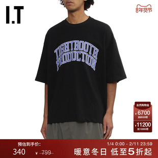 IT TIGHTBOOTH男装宽松短袖T恤新款潮流活力字母印花半袖009407MP