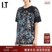 街潮泼墨效果半袖 06T038MP T恤新款 时尚 WESTFALL男装 宽松短袖