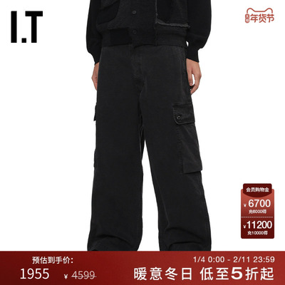 IT阔腿裤工装裤长裤潮流街头风