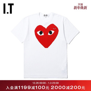 COMME PLAY des GARCONS川久保玲秋男装 T恤休闲 短袖 CDG