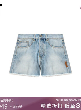 IT OFF-WHITE™女装毛边牛仔短裤新款190000XO