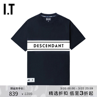 IT DESCENDANT男装多色短袖T恤新款清爽休闲logo印花半袖SCSM29MM