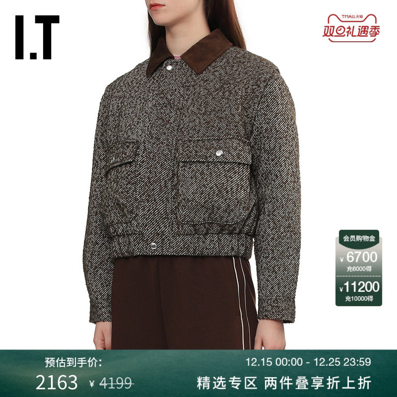 ITBAPY短款翻领拉链夹克