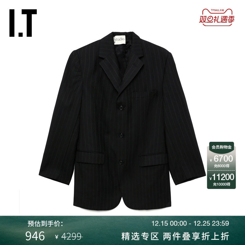 ITHAVRESTUDIO条纹西装夹克