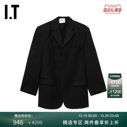ITHAVRESTUDIO条纹西装夹克