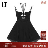 性感清凉百褶裙吊带裙2310XK 挂脖吊带连衣裙新品 ACT NO.1女装