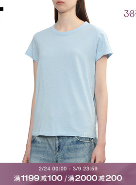 IT rag & bone女装合身短袖T恤新款休闲基础款纯色内搭AIT012XQ