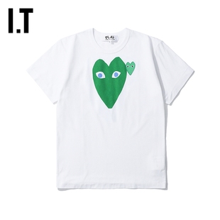 IT CDG PLAY COMME des GARÇONS川久保玲男装圆领短袖T恤时尚趣