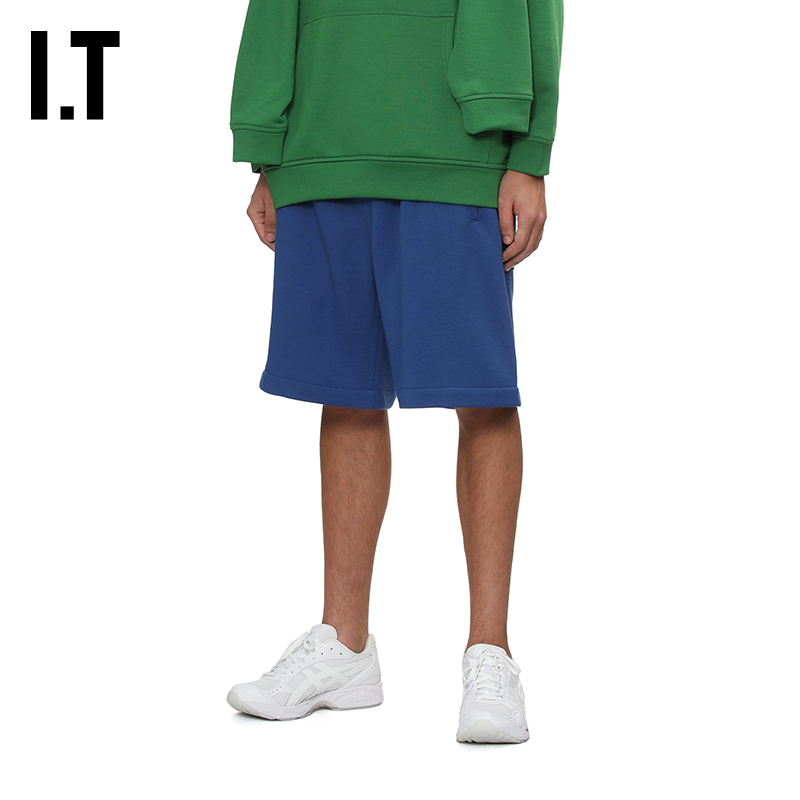 IT宽松纯色运动裤短裤休闲裤