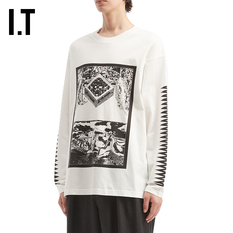 ITC.E圆领长袖T恤潮酷有型