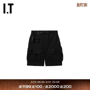 工装 wander男装 短裤 新款 182055MQ 帅气潮酷多口袋饰休闲裤 and