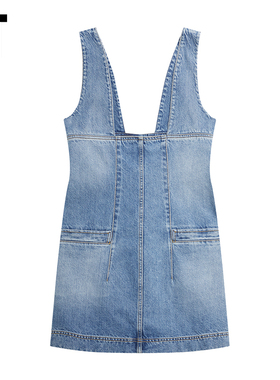 IT Philosophy di Lorenzo Serafini女装牛仔背带裙青春合身短裙