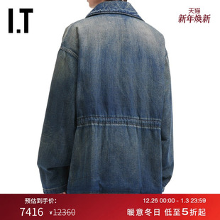 牛仔夹克新款 Margiela男装 Maison 率性街头宽松水洗外套 MM6