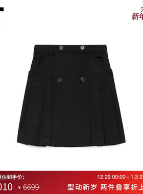 IT Simone Rocha女装褶裥半身裙新品时尚学院派百褶短裙310297XL