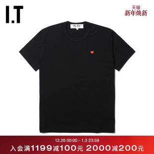 COMME PLAY des GARÇONS川久保玲男装 T恤潮流爱心缝 短袖 CDG
