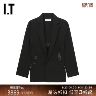 个性 夹克新品 西装 别致挖剪设计宽松外套220321XK GAUCHERE女装