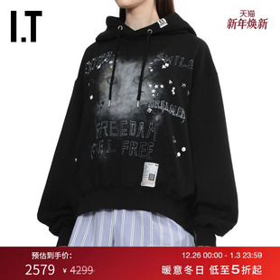 复古潮流宽松连帽衫 连帽卫衣新款 Yasuhiro女装 5HD731XP Mihara